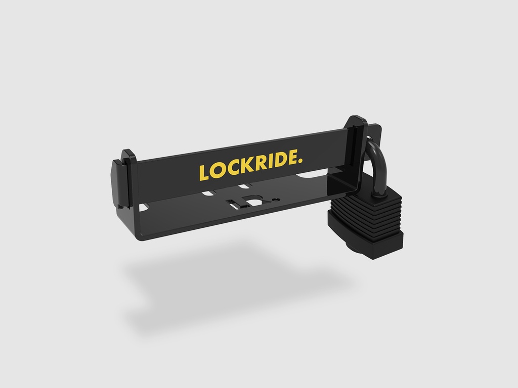 Lockride E-type for Bosch Powerpack Rack (incl. ABUS AquaSafe hangslot)