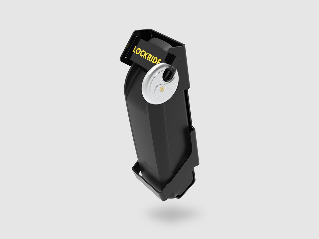Lockride Model X Black voor Fier - Accuslot voor Bosch PowerPack (incl. ABUS Diskus hangslot)